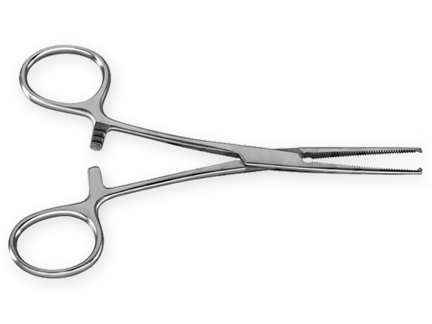 Pinza hemostática Kocher 14 cm c/diente recta Aesculap