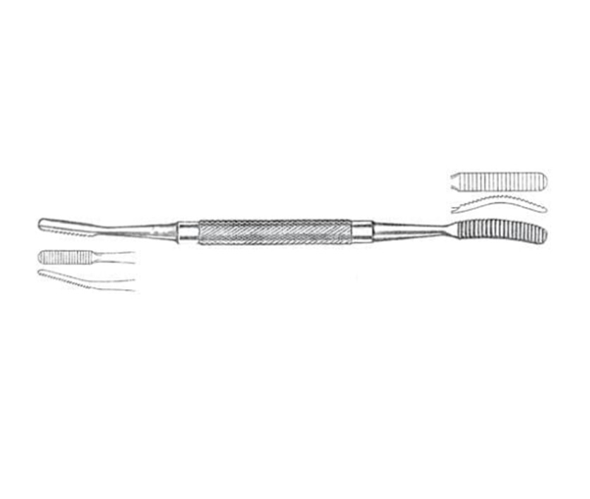 Lima para huesos Miller 18 cm DO771R (8mm/5mm) Aesculap