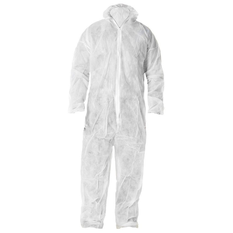 Buzo blanco no tejido Talla XL 1u.