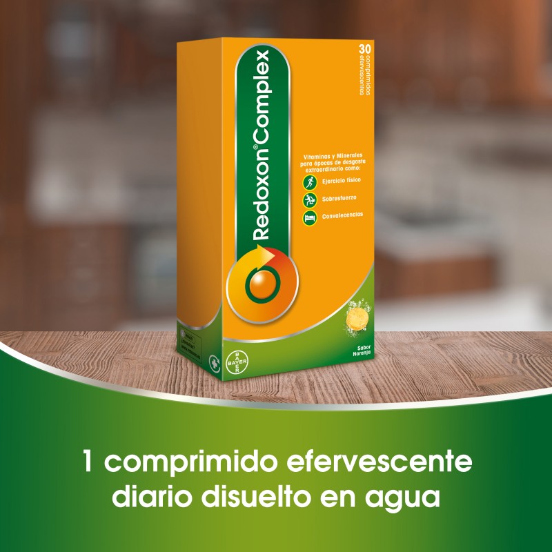 REDOXON COMPLEX 30 COMPRIMIDOS EFERV. SABOR NARANJA