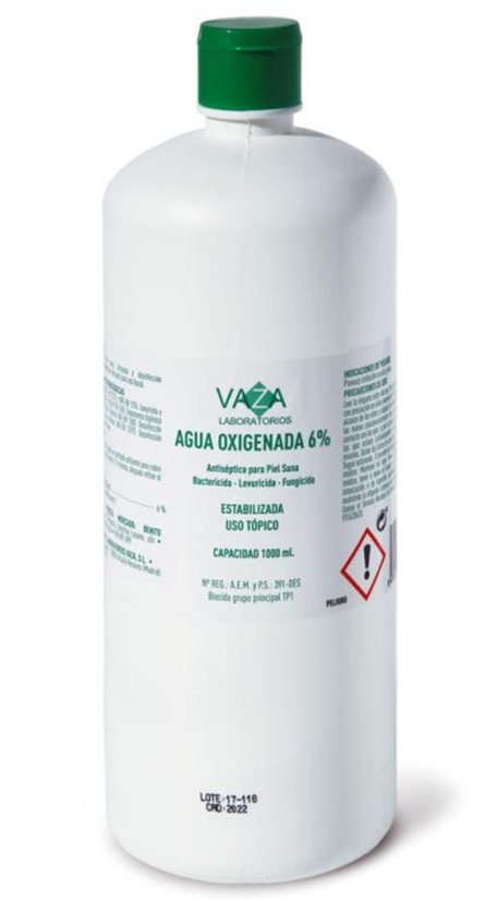 Agua oxigenada 1 litro