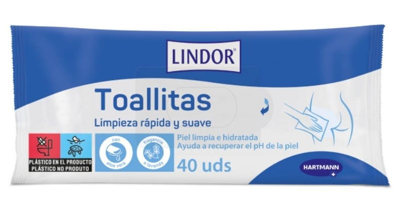 Lindor toallitas 40u