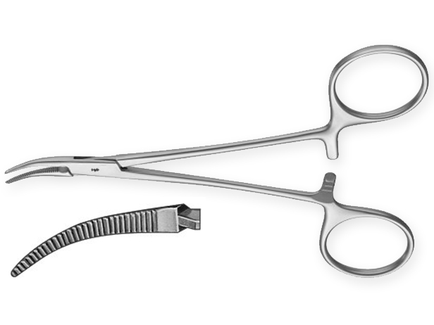 Pinza hemostática Mosquito s/diente cv 12,5cm Aesculap