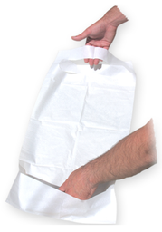 [010291] Babero adultos desechable papel/plástico 125u 36x66 cm.