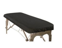 [0109312] Sábanas plastificada camilla ajustables negra 95x220cm c/5u