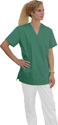 Camisa cuello pico Verde