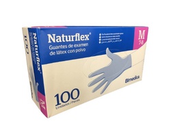 Guantes de látex sin polvo Naturflex 100u