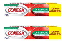[N01184] Corega Extra Fuerte Crema Adhesiva duplo 2x70g