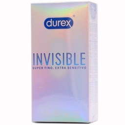 [N01266] DUREX INVISIBLE EXTRA FINO EXTRA SENSITIVO PRESERVATIVOS 12 UNIDADES