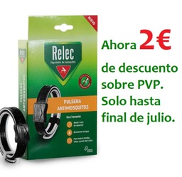 [N04145] RELEC PULSERA ADULTO NEGRA REPELENTE MOSQUITOS
