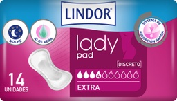 [167039] Compresas LINDOR Lady Extra 4 gotas Bolsa 14u