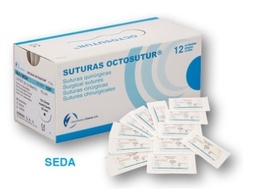 Sutura Octosutur SEDA 12u. 45cm