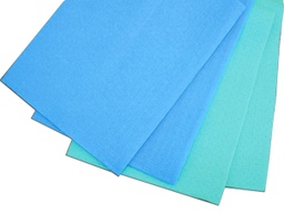 Tallas papel plástico azul/verde 500u - Euronda