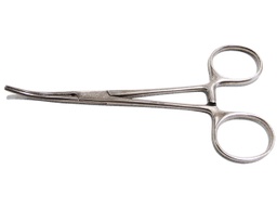 [BH615R] Pinza hemostática Kocher 14 cm c/diente curva Aesculap