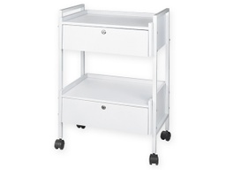 [090163] Mesita auxiliar con ruedas y 2 cajones Mod. EASY+